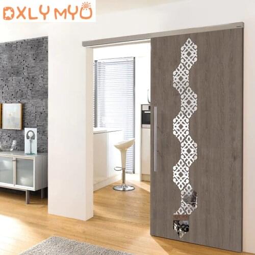 Creative wall sticker waist line decal acrylic mirror wall stickers for bedroom living room wall decor house decoration