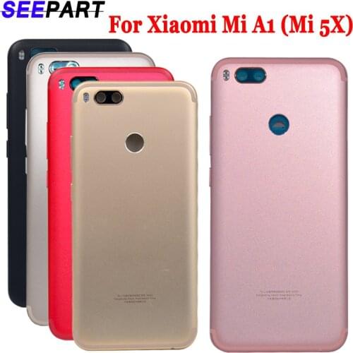 For Xiaomi Mi A1 Battery Cover MiA1 Rear Door Back Housing Case For Xiaomi Mi 5X Battery Cover With Power Volume Button