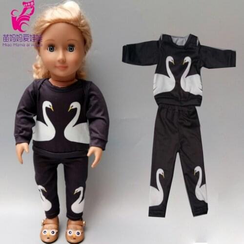 Doll dress with bow for new born baby doll clothes baby doll pink carton pattern dress with bow