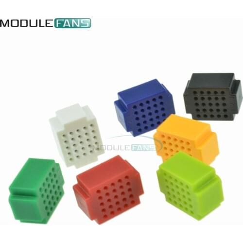 7pcs Mini 25 Points Breadboard Solderless Prototype Tie-point For Arduino DIY KIT ELETCTRONIC