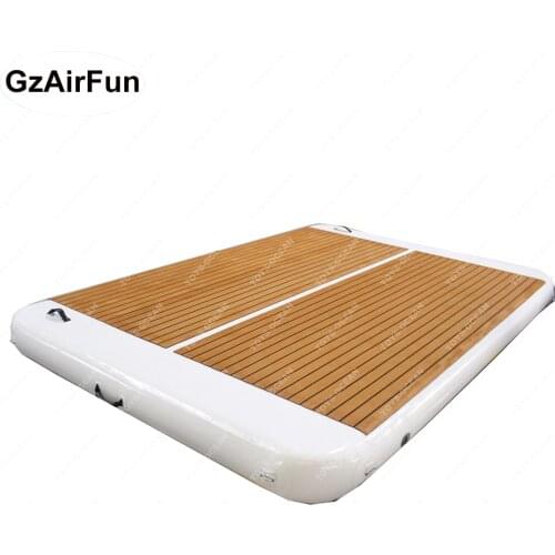Inflatable Floating Platform Swimming Water Island Jet Ski Dock Mat DWF Material