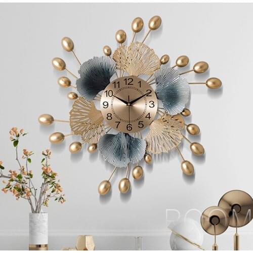 Nordic Wall Clock Living Room Minimalist Creative Light Luxury Elegant Wall Watch Fashion Home Hanging Wall Decorative Clock