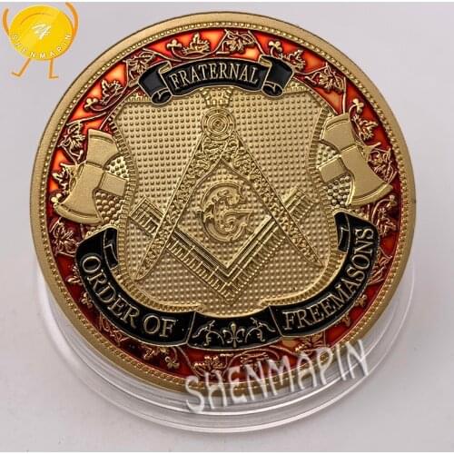 Masons Commemorative Coin Free and Accepted Masons Faith Charity Coins Collectibles Freemasons Challenge Coin Religion Coins