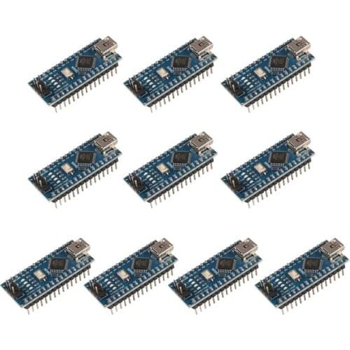 10pcs/lot Mini Nano V3.0 Atmega328p 5v 16m Micro Controller Board Module Suitable For Arduino Accessories