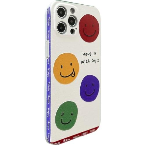 Simple Smile Face Case for iPhone 12 Pro Max Back Phone Cover for 12 Mini 11 Pro Max X XS XR 8 7 Plus SE 2020 Capa