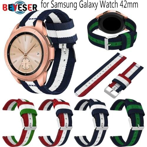 Watchband For Samsung Galaxy 42mm Watch Band Sport nylon Band for Galaxy watch 3 41mm Bracelet 20mm Watch Strap Accessories Belt