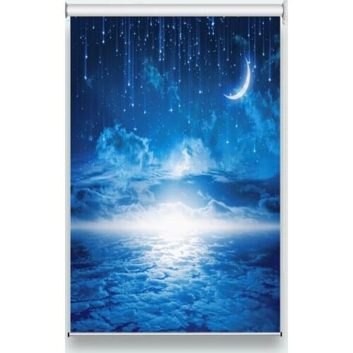 HD roller blinds moon Living room bedroom kitchen curtains blinds Shade Thermal Roll Curtains roller blinds