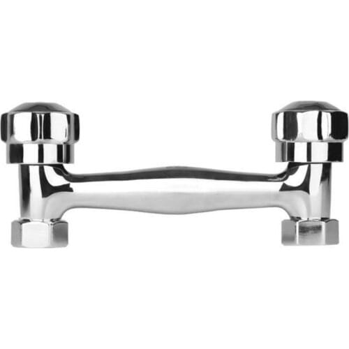 Double Handle Bathroom Shower Faucet Mixing Valve Wall Mounted Hot And Cold Bathroom Mixer Mixing Valve Bathtub Faucet Tap