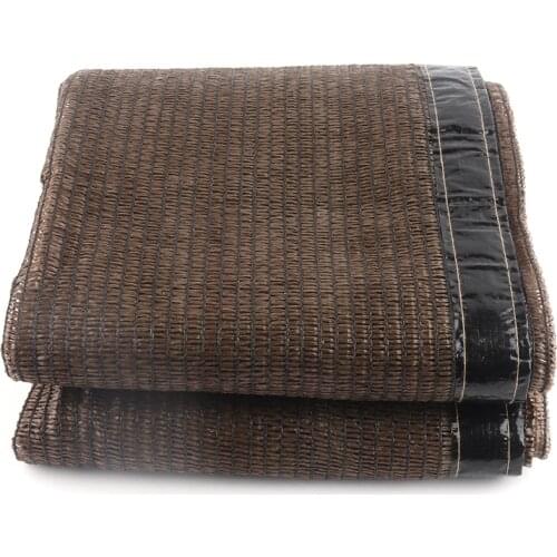 Brown Sun Shade Sail 60% Shading Rate Home Garden Outdoor Protection Covers Plants, Succulent Sun Shelter Customized Size