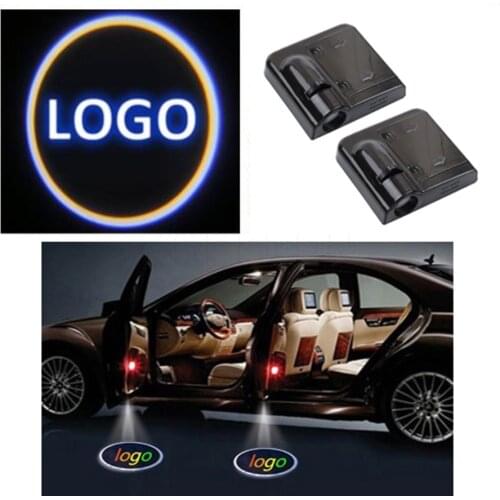 Haoyuehao Universal welcome light Battery welcome light 3D ground light Laser light door projection light No need to punch