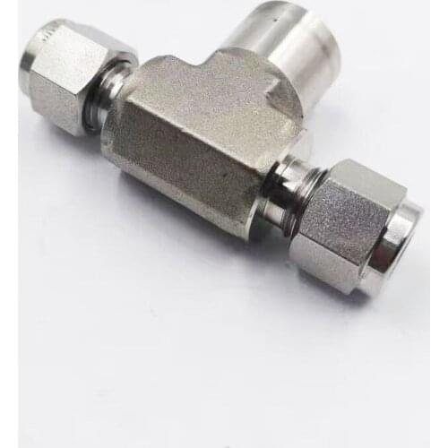 Tube fittings & pipe fittings, 316 SS tees female, branch, NPT(TTF) SS-12M0-3-8TTF, can combination with Swagelok
