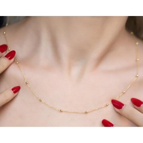 SRO Fashion Bulk Chain Pattern Gold Plated Silver Necklace Modern Italian Design Premium Jewelry For Women Hand Made Style