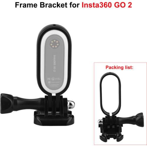 1/4 Adapter Frame Bracket for Insta360 Go 2 Protective Frame Mount Aluminum Alloy Adjustable Angle Bracket Stabilizer Accessory