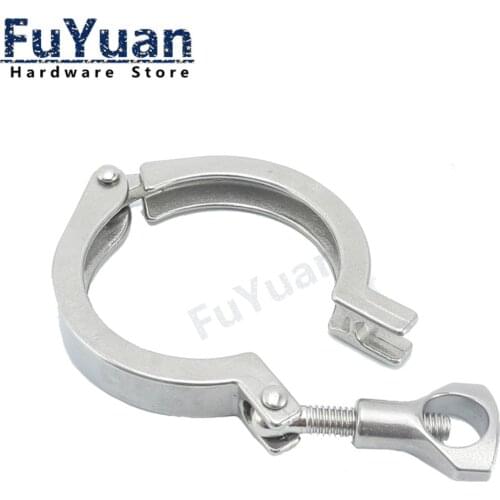 1pcs 304 stainless steel precision casting quick-release clamp sanitary grade chuck end buckle quick-install joint pipe clamp