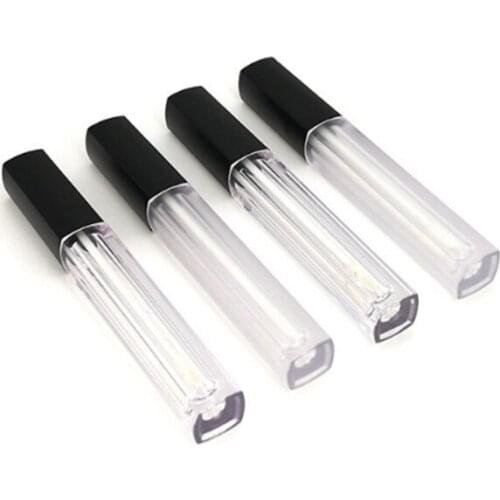 100pcs/lot Lip gloss tube empty 5ML Lip gloss container makeup lip oil container Square plastic tubes C53143