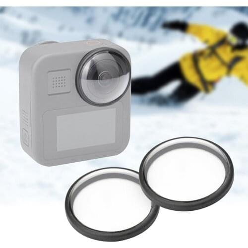 For GoPro Max 2pcs Camera Lens Protective Cover Universal Lens Cap Frame Guard Sport Camera Accessories Anti-dust