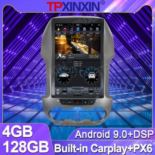 4+128G For Ford Ranger F250 2011 - 2016 Android Screen Car Radio Multimedia Player GPS Navi PX6 Carplay Auto Stereo Video Unit