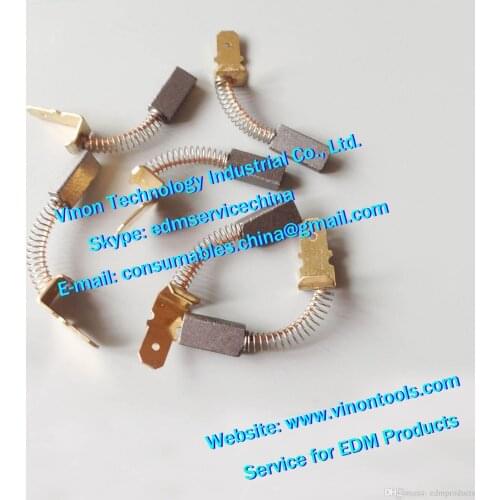 4pcs) 200445439 Carbon with spring for BBC motor 200.445.439 edm Carbon Brush 445.439,200447082,200.447.082 for ROBOFIL 290,300