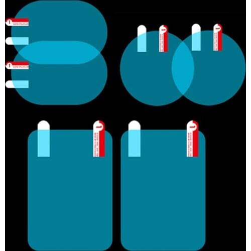 6Pcs/Set Car Rearview Side Mirror Glass Rainproof Waterproof Film Side Window Clear Anti Fog Rain Membrane Parts