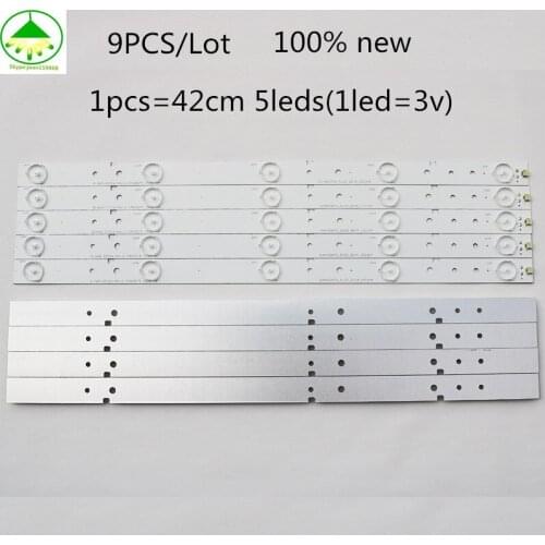 9piece/lot 100% NEW good quality FOR Hisense 42 inch LED42K20JD LED42EC260JD light strip led42ec290n backlight strip 42cm 5leds