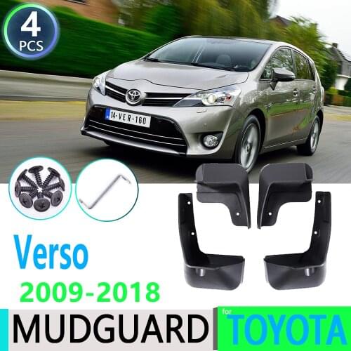 For Toyota Verso 2009~2018 AR20 2010 2011 2012 2013 Front Rear Car Fender Mudguard Mud Flaps Guard Splash Flap Car Accessories