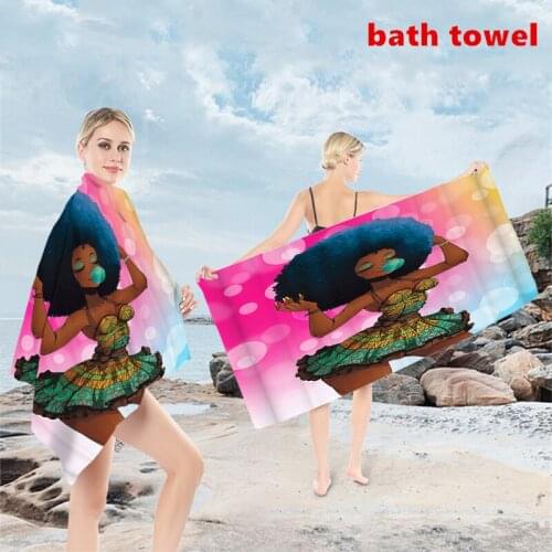 Printing Quick Dry Muti-functional Bath Towels Highly Absorbent Beach Towel Sport Swim Camping Yoga Blanket Cushion Mats