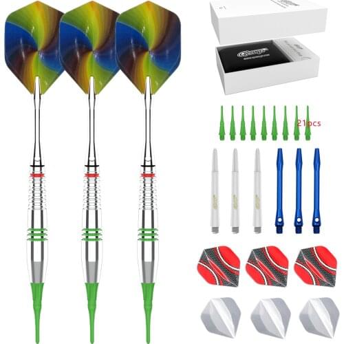 CyeeLife Soft Tip Darts 18g With PU Box Holder and Gift Packaging,Plastic Electronic DART SET