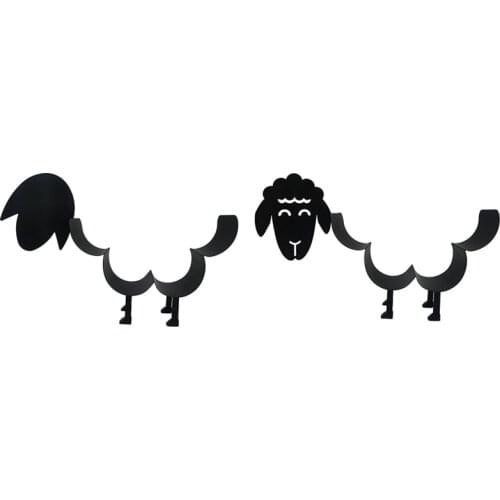 Sheep Decorative Toilet Paper Holder Standing Bathroom Tissue Storage Toilet Roll Holder Paper Bathroom Iron Storage