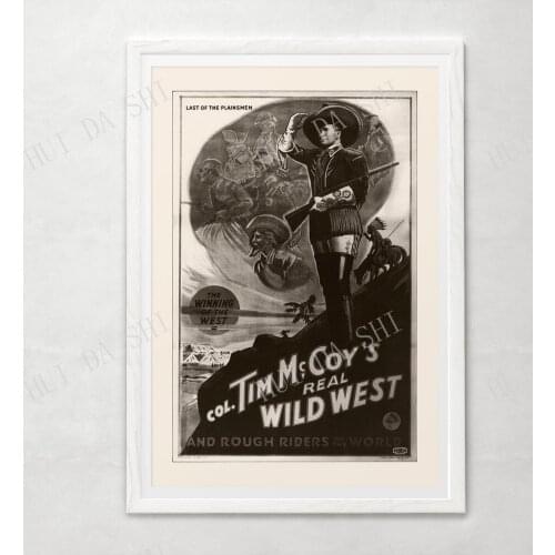 WILD WEST POSTER - Tim McCoy, Last of the Plainsmen, 1938