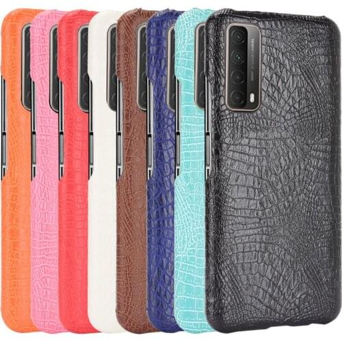 For Huawei Y7A Case Luxury Crocodile pattern PU leather Case For Huawei P Smart 2021 Peppa-L21B Psmart 2021 Phone Case