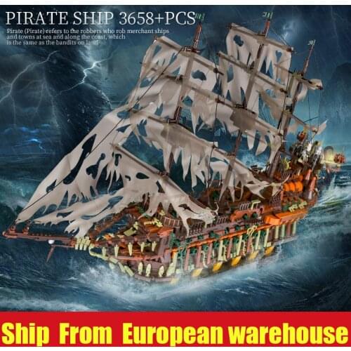 Mould King 13138 Movie Building Blocks Compatible MOC 16016 Flying Dutchman Set Assembly Model Bricks Kid Toy Christmas Gift