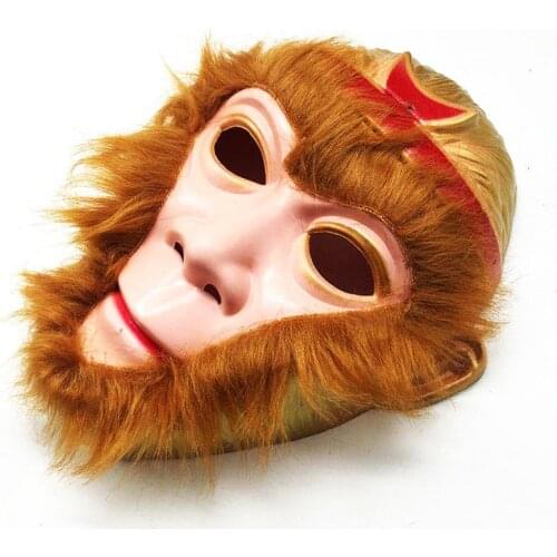 Monkey King Cosplay Mask For Adult Kids Halloween Masquerade Party Cosplay Costume Wukong Cosplay Journey to the West Classics