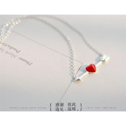 Season Gate 925 Sterling Silver Chain Love at first sight Personality Necklace for women SN041