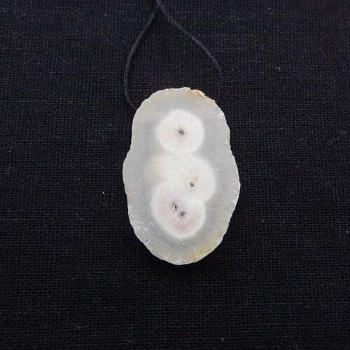 Drusy Natural Geode Quartz Handmade Pendant Bead 34x24x7mm 9g Fashion Pendant Jewelry Accessories