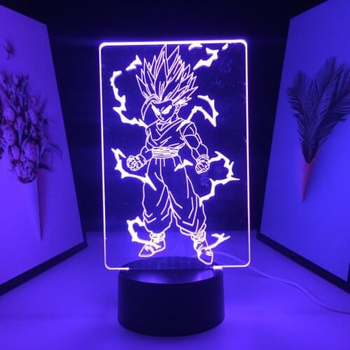 3D LED Light Anime Figure Table Lamp for Bedroom Decoration Nightlight Manga Room Bedside Lamp Child Birthday Gift Light