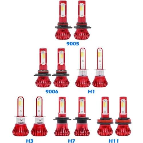 Delicate Fog Lamp Car Auto Motorcycle 3000K 6000K 8000K 4200LM COB Aviation Aluminum LED Tail Light Bulbs 125x90x55mm
