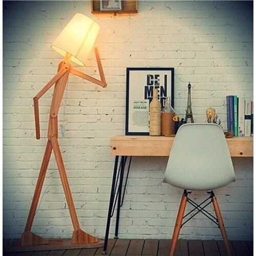Walkie Wood Corner Lamp Floor Lamp Oak