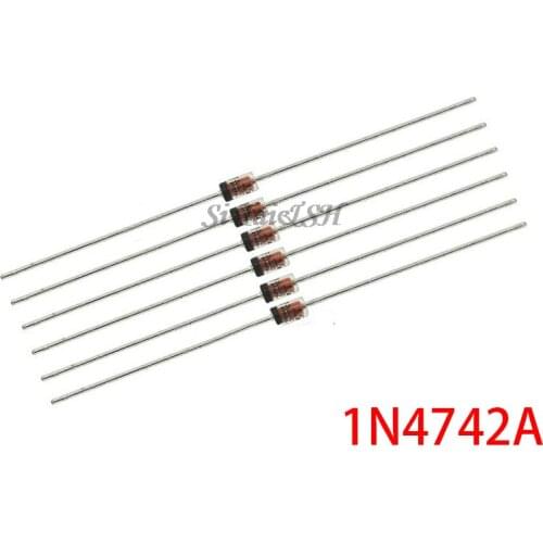 100PCS 1W 12V 1N4742A 1N4742 DO-41 Zener diode