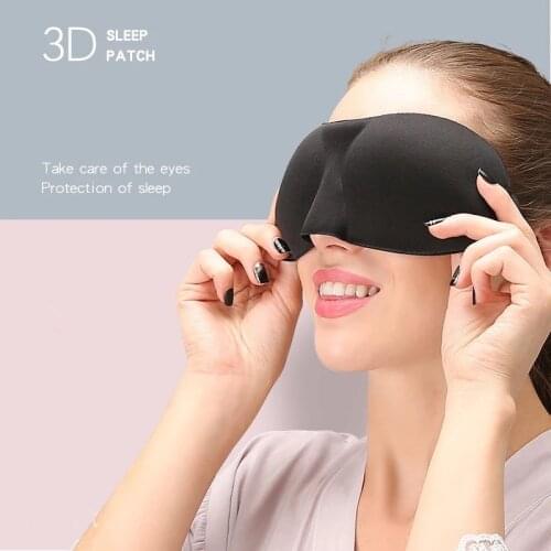 3D Sleeping Eye Mask Travel Rest Aid Eye Mask Cover Patch Paded Soft Sleeping Mask Blindfold Eye Relax Massager Beauty Tools