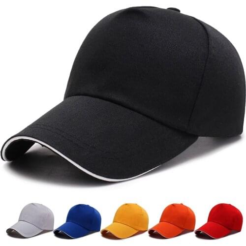 Baseball Cap Adjustable Size Plain Blank Solid Color Adjustable Plain Sports Fashion Quality Hat Outdoor Sports Wear