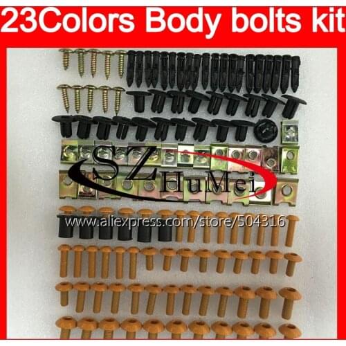 Fairing bolts full screw kit For KAWASAKI NINJA ZX10R ZX 10R 04 05 ZX 10 R 04-05 ZX-10R 2004 2005 05 Windscreen bolt screws Nuts