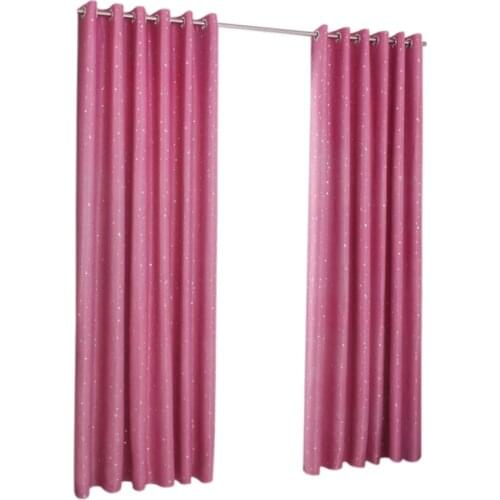 Shiny Stars Children Curtains For Kids Boy Girl Bedroom Living Room Blackout Cortinas Custom Made Drapes(Pink) CNIM Hot