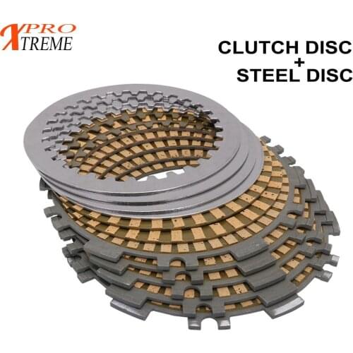 Motocycle Engine Clutch Plates Steel Disc Set For Yamaha TMAX 500 T-Max500 2003 2004 2005 2006 2007 2008 2009 2010 2011