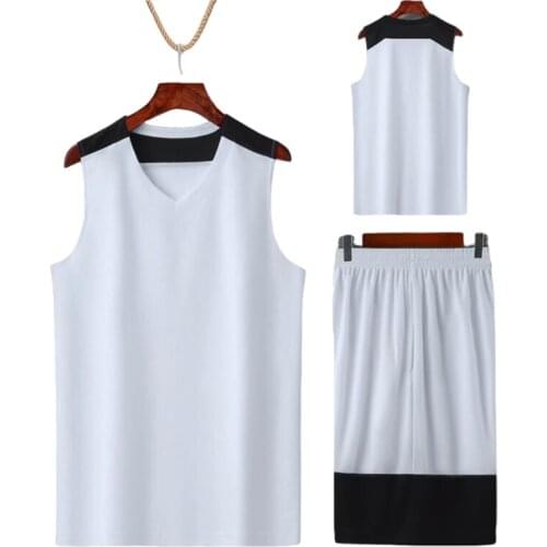Men Kids Basketball Uniforms Sets Sports Vest+Shorts Suit For College Youth Professional Basketball Jersey