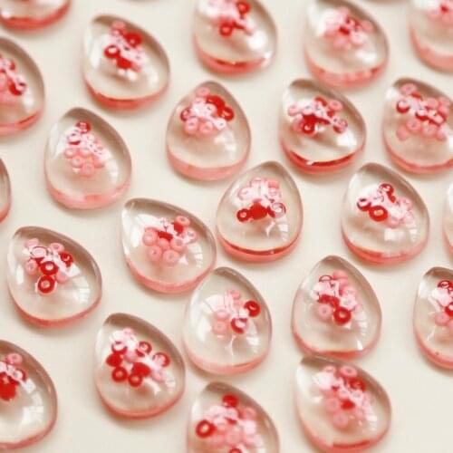 The circle is mixed with water droplets and a half pill DIY earrings resin accessories homemade jewelry materials