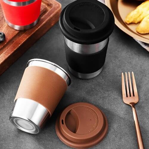 Ins Northern Europe Industry Style 304 Stainless Steel Spray Paint Beer Cup Cold Water Drinks Cup Household Office Gargle Cup