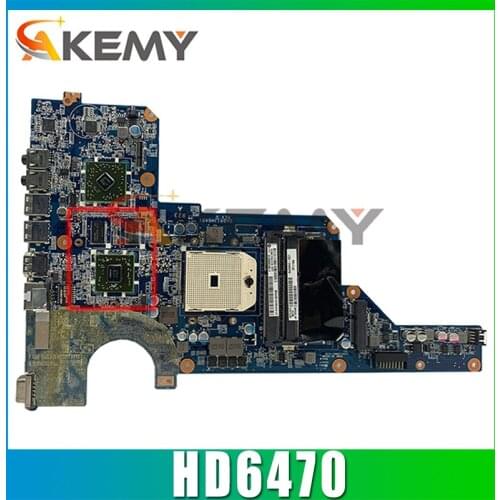 AKemy laptop Motherboard For HP Pavilion G4 G6 HD6470 Socket FS1 Mainboard 649950-001 649950-501 DA0R23MB6D0 216-0809024