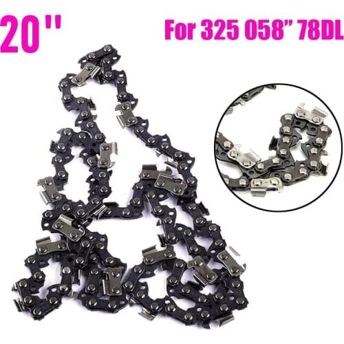 20 Inch Metal Chainsaw Chain Fast Cutting Sharp Blade For HUSQVARNA 325 058 78DL Chainsaw Repair Tool parts Replacement
