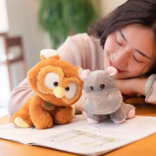 15/20/27CM Soft Animal Cartoon Pillow Cushion Cute Raccoon, Husky Pig Frog Plush Toy Stuffed Lovely Doll Kids Birthday Gift