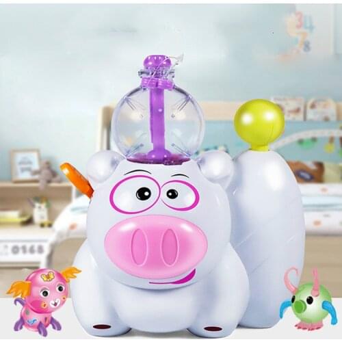Childrens Inflator Set DIY Fun Balloon Inflator Creative Inflating Machine Assembled Sticky Inflatable Animal Toy for Child